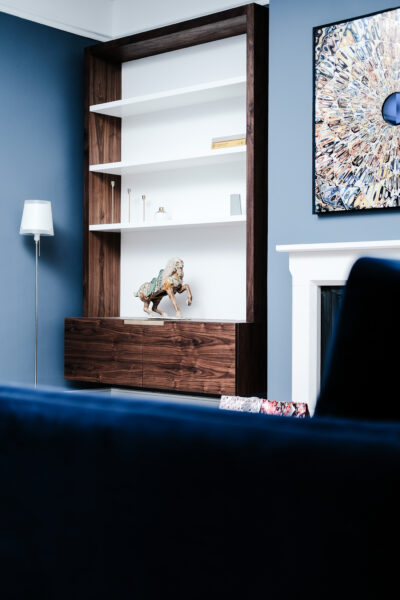 Walnut and White Floating Alcove 4